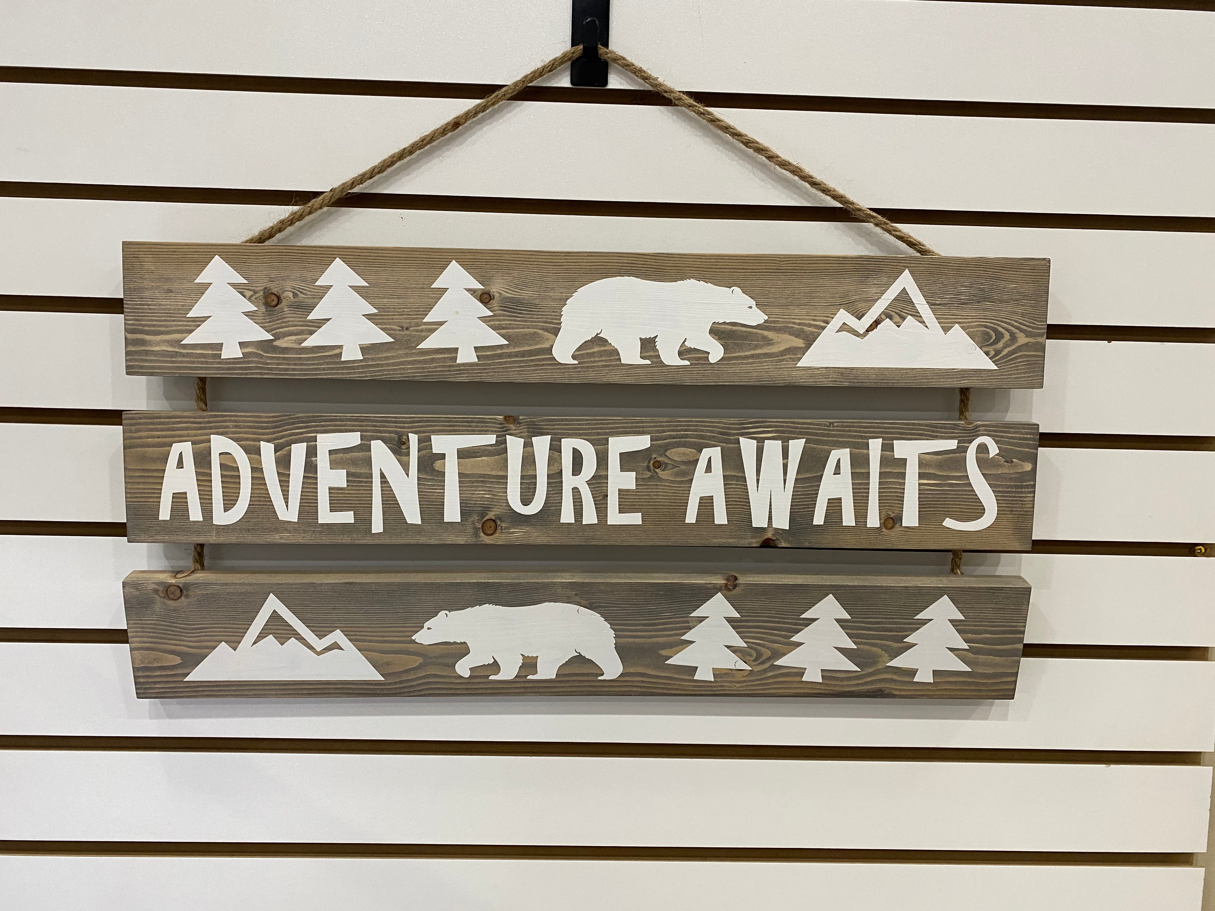 Wood Sign - Adventure Awaits